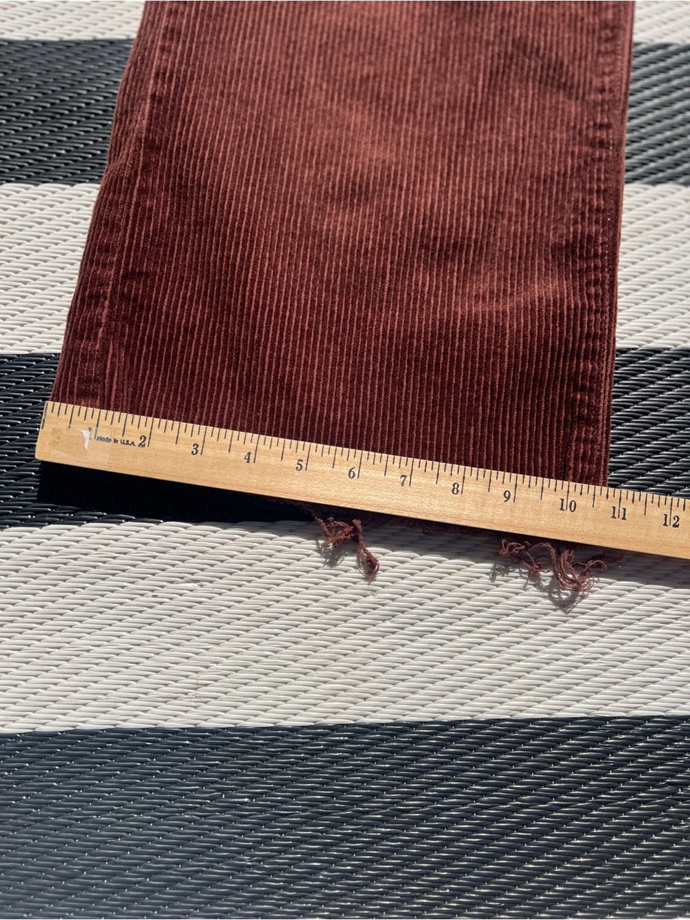 Kensie Wide-Leg Corduroy Jeans in Rich Chocolate Brown - Picture 5 of 6